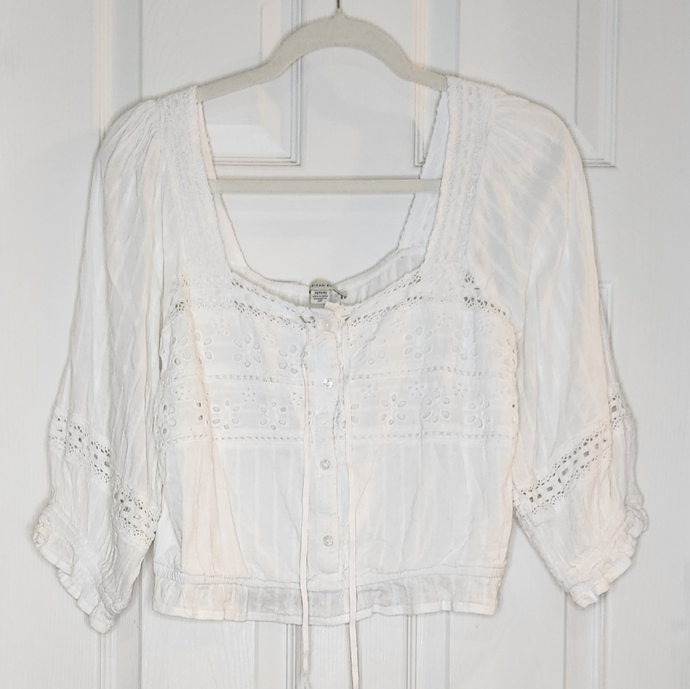 American Eagle Outfitters White Blouse